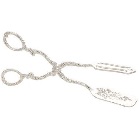 Pince de Cuisine Inox 22 x 5.5 cm, Pince Alimentaire Épaisse pour Pain, Buffet et Barbecue