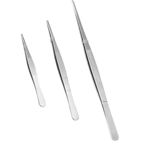 Pince de Cuisine - Inox - 3 Tailles - 14cm, 20cm, 30cm - Antidérapante - Multi-fonctionnelle