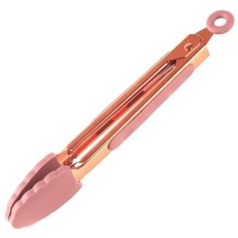 Pince de Cuisine - Noname - 21cm - Acier Inoxydable - Silicone - Rose