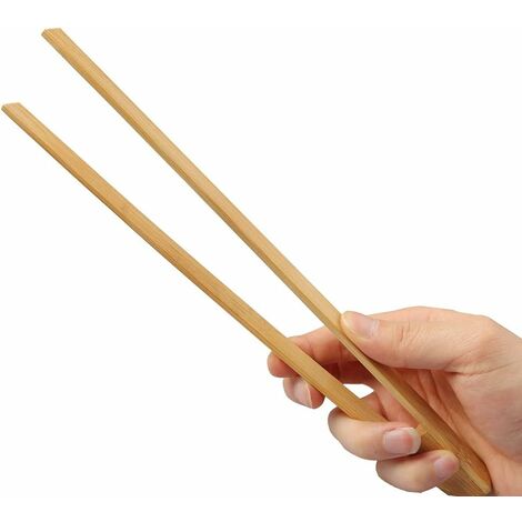 Pince Grille Pain En Bambou 26,5cm Pince à Thé En Bambou Clips En Bois Pour