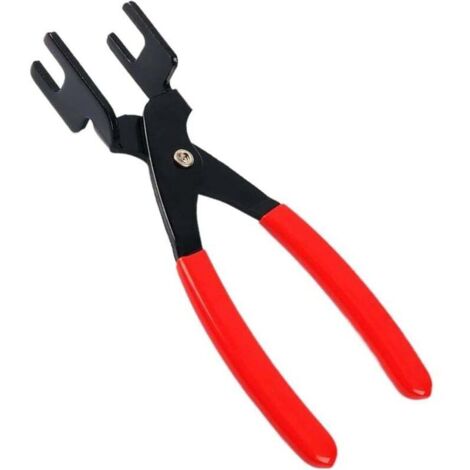 Pince de déconnexion de tuyau d'huile Outils de démontage rapide de ligne AC, séparateur de collier de serrage ergonomique en acier pour mécaniciens industriels, électriciens, camions automobiles