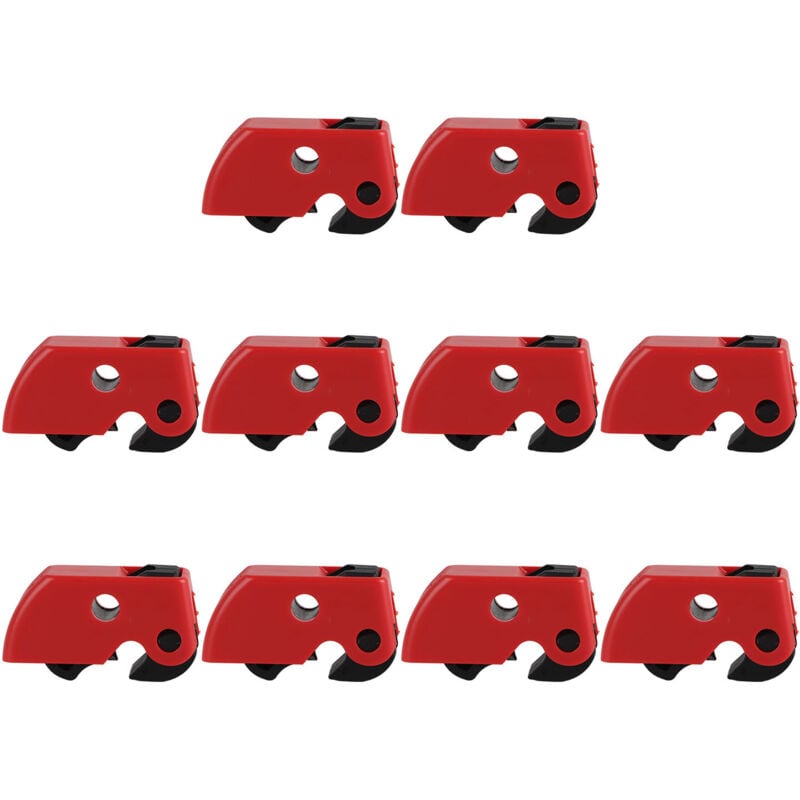 Jeffergarden - Dispositif de verrouillage de disjoncteur, Kit de verrouillage de sécurité à pince pour énergie chimique industrielle, 10 pièces