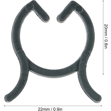 Pince de Fixation pour Plantes [200 pièces, PP, 20mm] - Clips Durables pour Soutien des Tiges et Fleurs