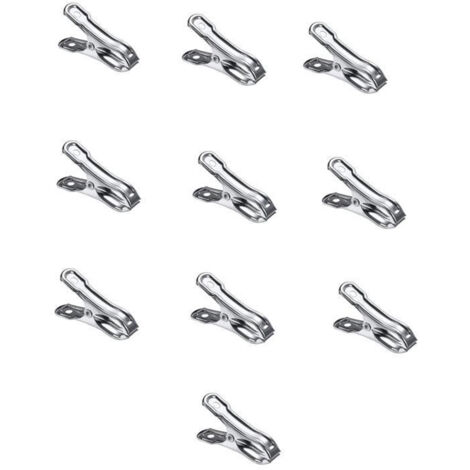 Pince de jardin en acier inoxydable, pince de jardin robuste en métal, pince anti-vent pour abri de jardin, filet d'ombrage, poteau