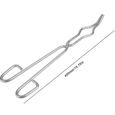 Pince de laboratoire en acier inoxydable 400mm pour creusets et béchers