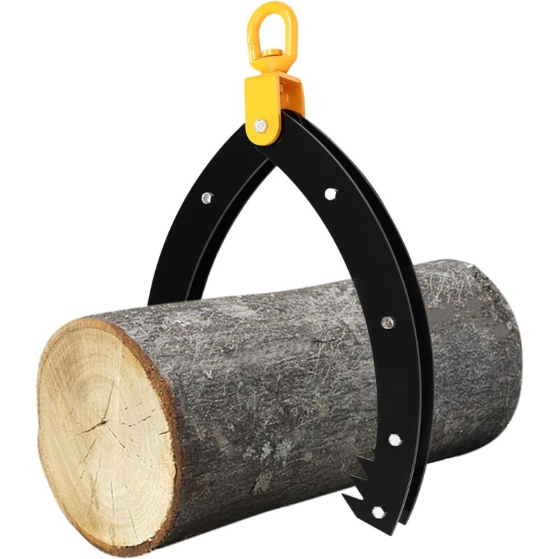 Pince de levage de tronc de pince forestière de 32 pouces pince de remorquage pivotante en acier de 1500 kg pince de grappin de tronc D'arbre pour