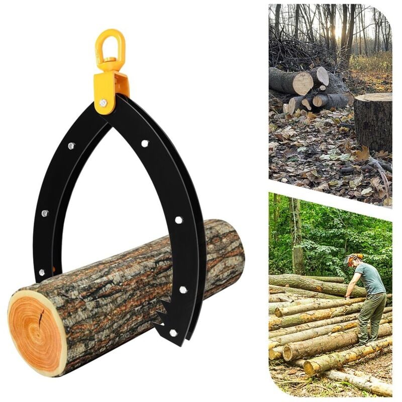 Pince de levage de troncs de 32 pouces Pince de remorquage Pince de préhension de troncs d'arbres