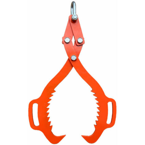 Pince de levage pour bois, crochet de préhension robuste, griffe pour bois, débardage, levage de bois, crochet antidérapant, 53 cm