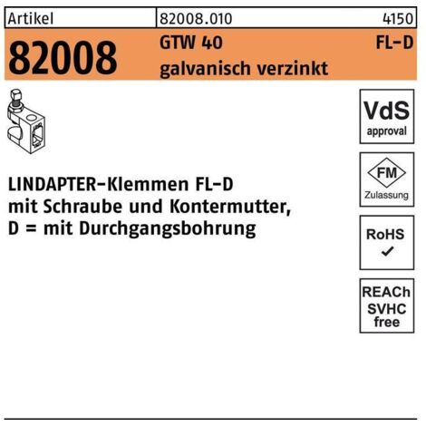Pince de levage R 82008 GTW 40 FL-D pour