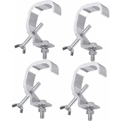 Pince De Lumière De Scène - Kit De Crochet De Lampe De Scène En Fonte D'aluminium Résistant Au Glissement Pour Projecteur à Tête Mobile 4 Pièces