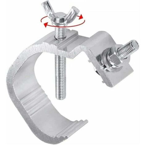 Pince De Lumière De Scène - Kit De Crochet De Lampe De Scène En Fonte D'aluminium Résistant Au Glissement Pour Projecteur à Tête Mobile 4 Pièces