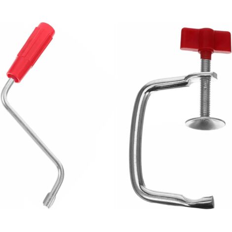 Pince de maintien pour machine à pâtes avec poignée, poignée de rouleau de nouilles, clip de fixation de rechange pour la plupart des machines à pâtes manuelles (rouge)