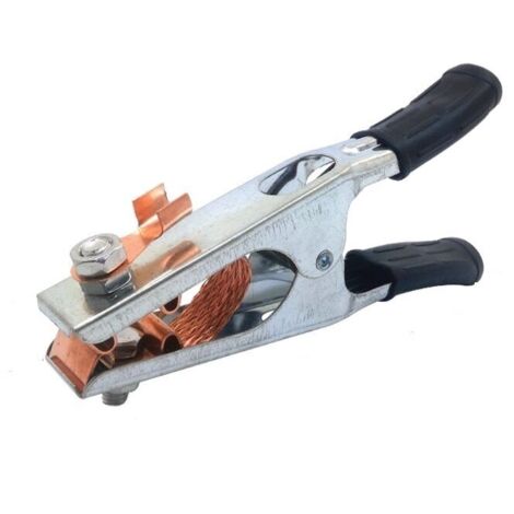 Pince de Masse de soudage, Pince de Terre de soudage galvanisée Pince de Tige de Terre 500A magnétique Bonne conductivité pour Soudeur pour Soudeur Manuel(US Type)