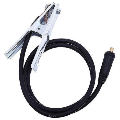 Pince de mise à la terre pour câble de soudage 300 A pour poste à souder MIG/TIG/arc, câble de 1,5 m, prise de soudure 10-25