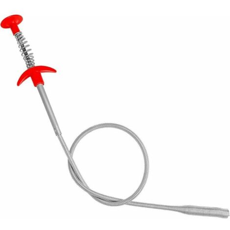 Pince de Nettoyage pour Canalisations, 60cm Furet Canalisation, Débouch Furet Pliable, Manche Quatre Griffes, Largement Utilisé pour le Colmatage des éviers