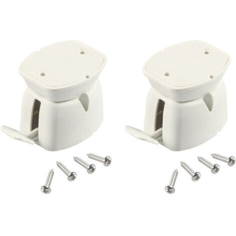 Pince de porte statique pour camping-car, tige de porte de bateau touristique, pince d'arrêt de porte en nylon pour camping-car, caravane, camping-car (blanc/2 pièces)