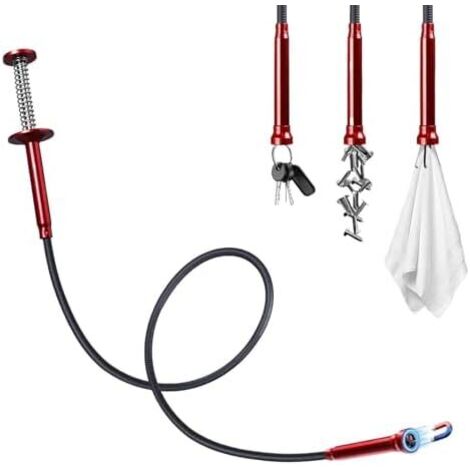 Pince de préhension avec poignée à ressort flexible - Outil pour la maison, cuisine, voiture, le camion, l'automobile, baie moteur, les clés, objets métalliques