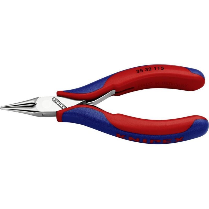 Knipex - 35 32 115 pour l'électronique et la mécanique de précision Pince à bouts ronds droite Acier à outils 115 mm