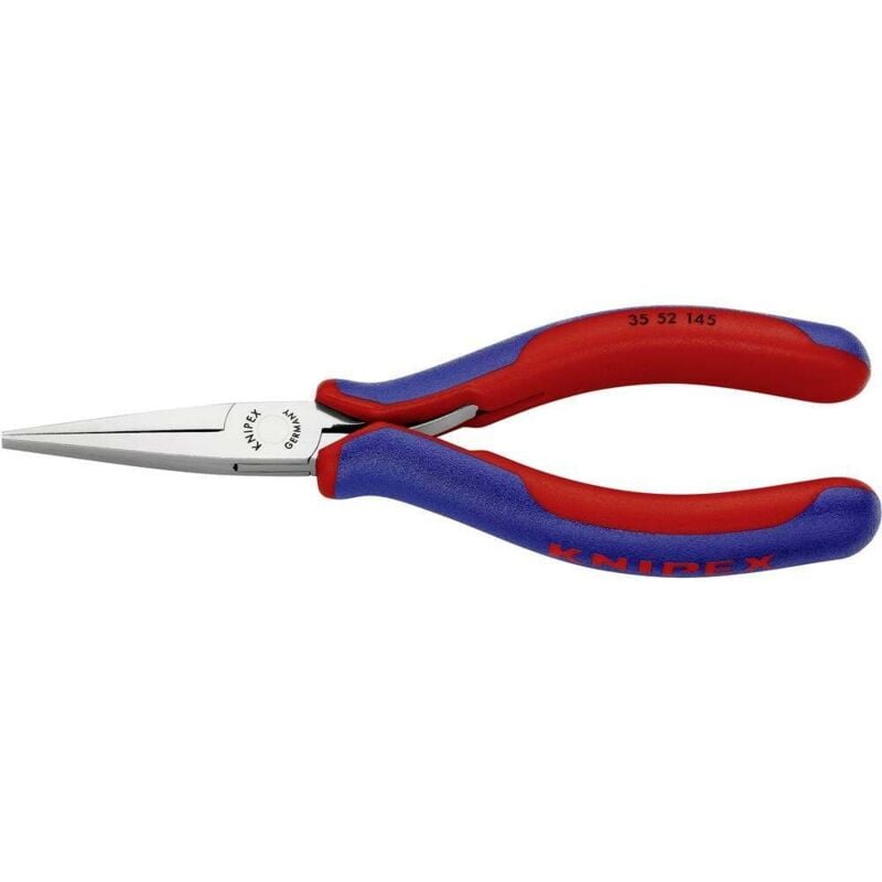 Knipex - 35 52 145 pour l'électronique et la mécanique de précision Pince à becs plats droite Acier à outils 145 mm