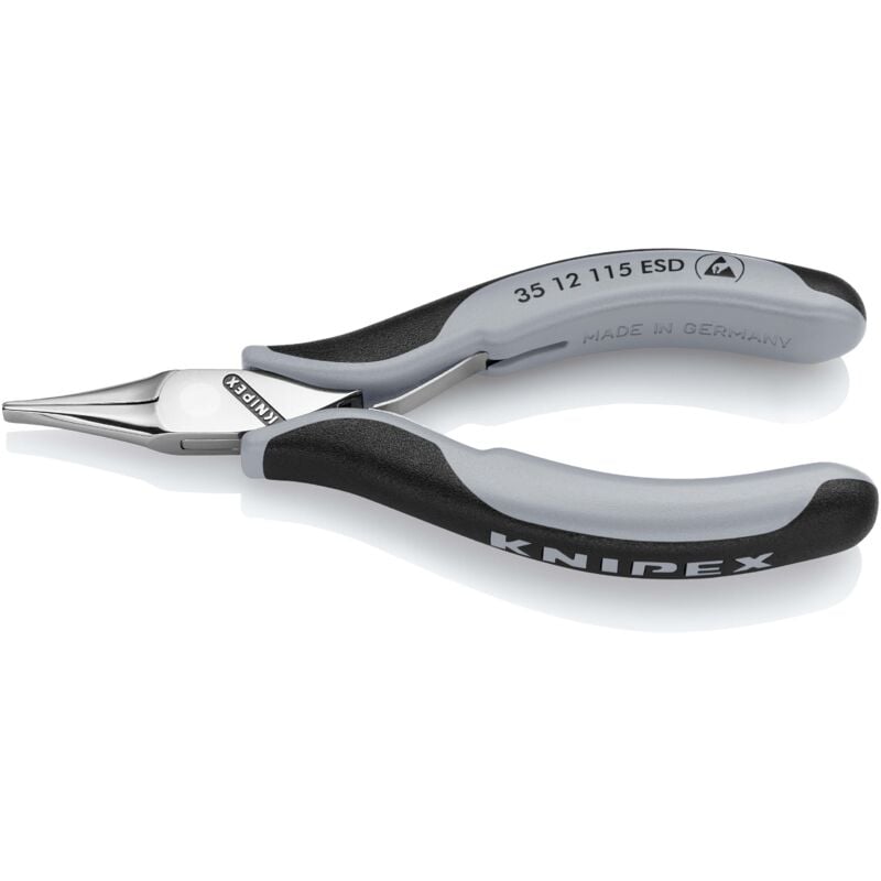 Knipex - 35 12 115 esd antistatique (esd) Pince à becs plats droite 115 mm