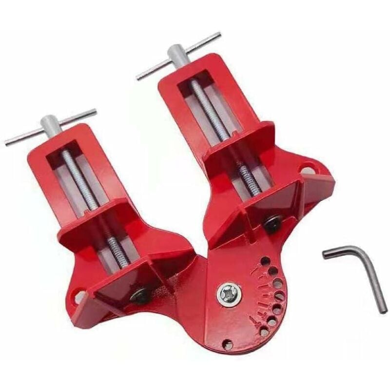 Pince de serrage multifonction pour cadre de 30 à 120 degrés pour travail du bois à angle droit, clip de fixation rapide facile à utiliser