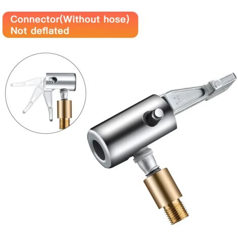 Pince de serrage pour embout de pneu portable, raccord pour pompe à air, gonfleur de pneu de voiture, compresseur, adaptateur de valve dégonflable-AquaForge