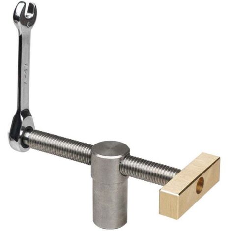 pince de serrage rapides pour établi de table avec 1 chien de banc pour trou de 20 mm, arrêt d'établi de positionnement et pinces rapides pour trou de 20 mm pour menuiserie，argent