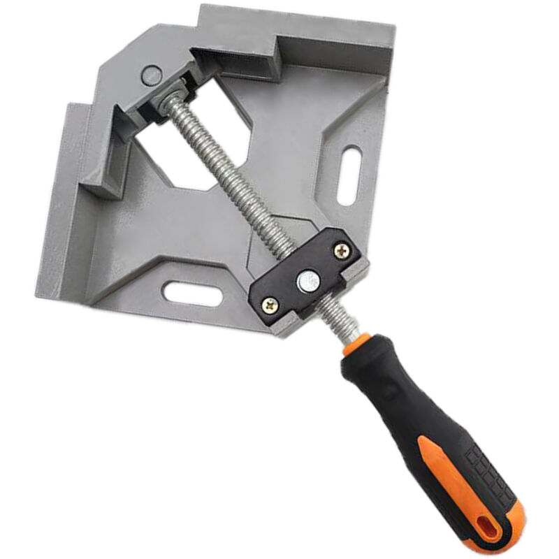ZVD - Pince de Soudage d'Angle 90° en Alliage d'Aluminium - Serre-Joint d'Angle avec Mâchoire Pivotante (Gris)