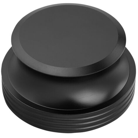 Pince de stabilisation en aluminium durable pour disques vinyle LP, poids de maintien (Noir)