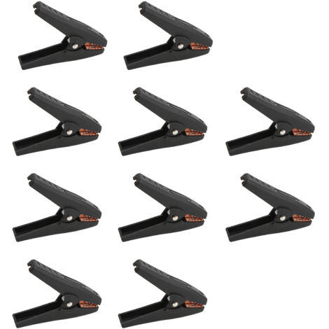 Pince de test électrique isolée 1000V/30A pour chargeur de batterie voiture, bateau, électronique - Noir