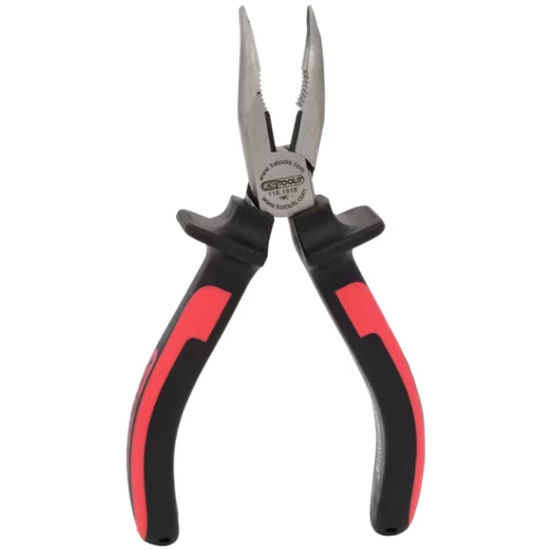 Kstools - Pince à bec demi-rond coudée 45°, 165 mm