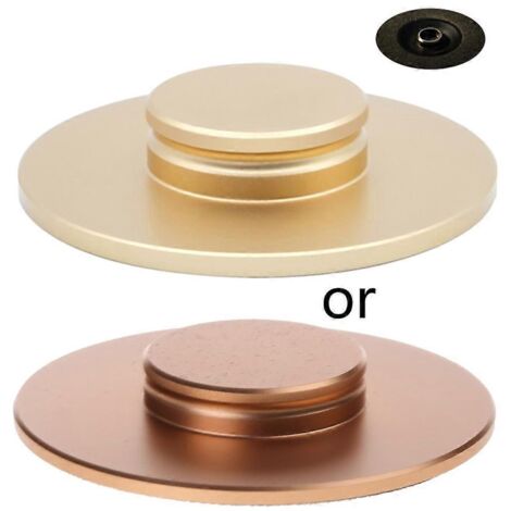 Pince d'équilibrage en alliage d'aluminium pour disque vinyle - Stabilisateur de platine avec petit trou doré