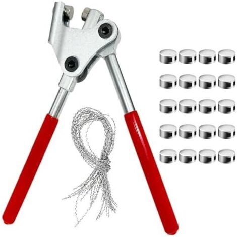 Pince D'Étanchéité au Plomb, Haute Dureté a Plomber en Acier, Outil de Scellement Antivol, Accessoires Complet pour Scellé Compteur Électrique, D'eau, gaz -