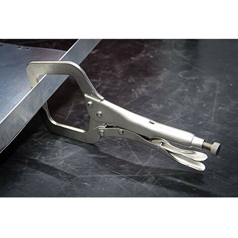 Pince etau autobloquante bgs col de cygne de soudeur 280 mm