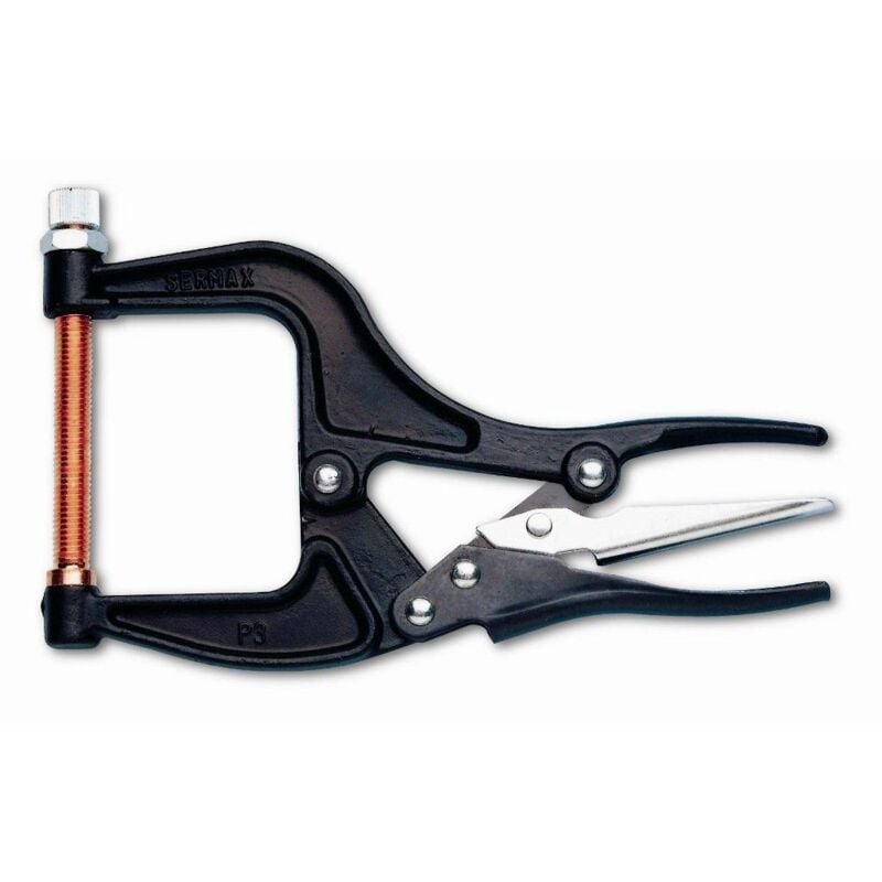 Piher - Pince étau à vis cuivre soudage Capacite serrage 7.2 cm
