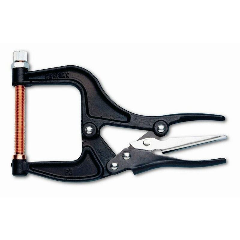 Piher - Pince étau à vis cuivre soudage Capacite serrage 12 cm