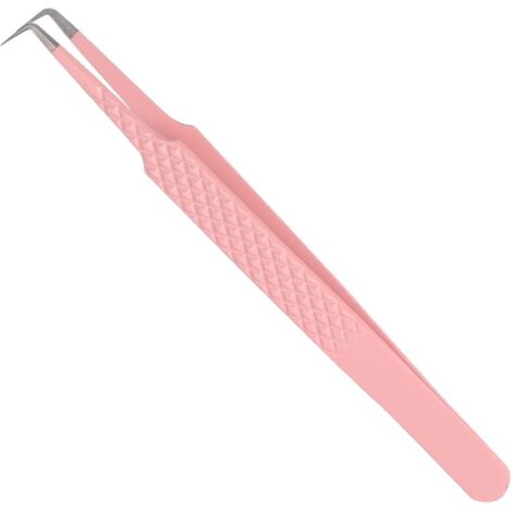 pince Extension Cils Professionnelle Antidrapant Pince Piler Pour Volume Russe Pince Cils Extension Bouts 90 Pointus Courb En Acier Inoxydable B