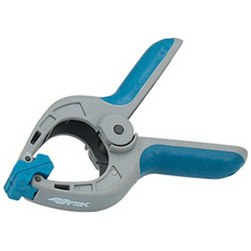 Ferrestock - FSKPRS102 12pcs clamps despring clamp, non-slip handle, rotating jaws, extra strong spring, maximum opening 65mm, depth 65mm