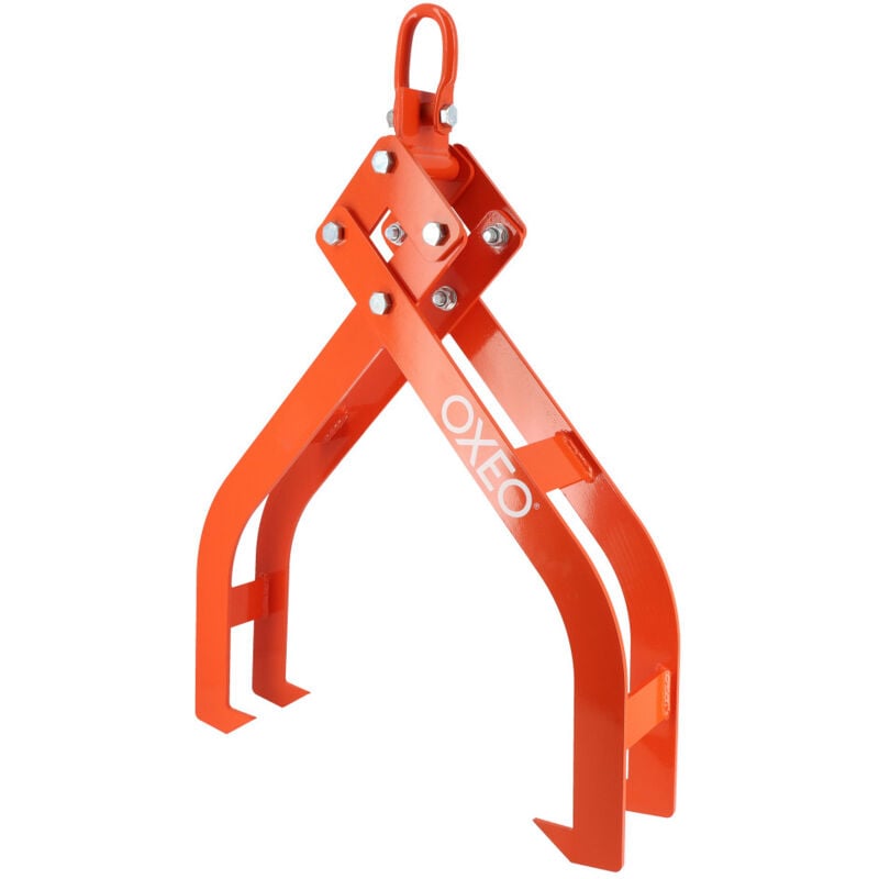 Pince forestière double capacité 1500 kg - pour troncs max 100cm - Pince de levage 4 mandrins de serrage - Force 1,5 tonnes