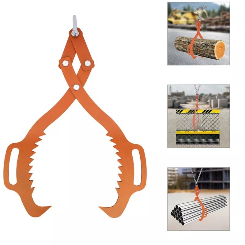 Senderpick - Pince forestière Pince de débardage 600 kg 800 mm Pince à bois Pince de levage Pince à bois Pince d'emballage