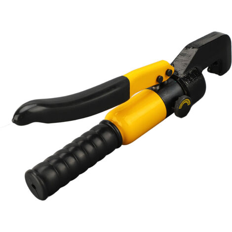Pince hydraulique avec 16 matrices, outil de sertissage Portable, pince à sertir manuelle pour cosse de borne en cuivre et aluminium jaune