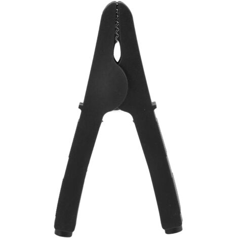 Pince isolée J.60053 125mm tout cuivre pour tests électriques, pince crocodile noire multifonction