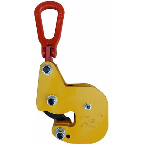Pince levage profilés - Ouverture de la pince : 0 à 20 mm - Charge max 1500 kg - KP1-0-20