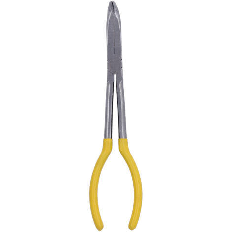 Pince longue 11 pouces en acier 45 pour câbles et fils, coupe-fil et outil de réparation à bec effilé