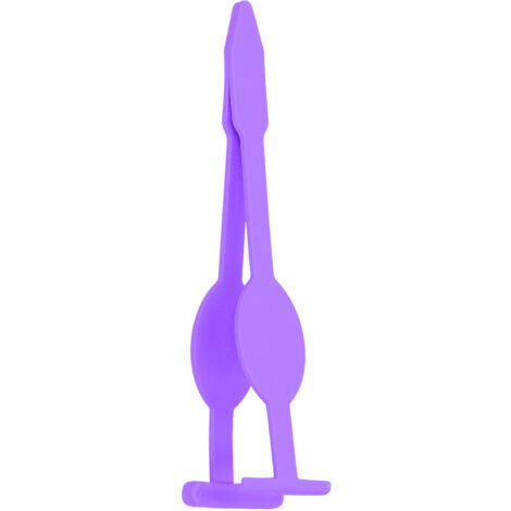 Pince Magnétique pour Faux Cils en Acier Inoxydable - Application Facile - Couleur Violet Fluorescent