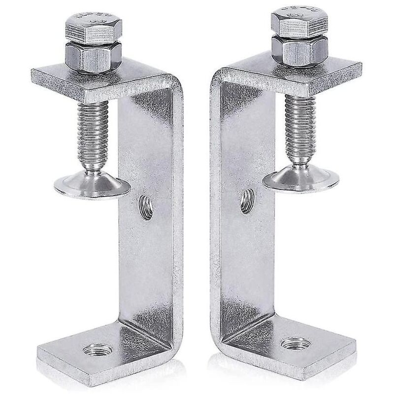 Pince métallique robuste en c pour le travail du bois avec larges ouvertures de mâchoires (65 mm), 2 pièces