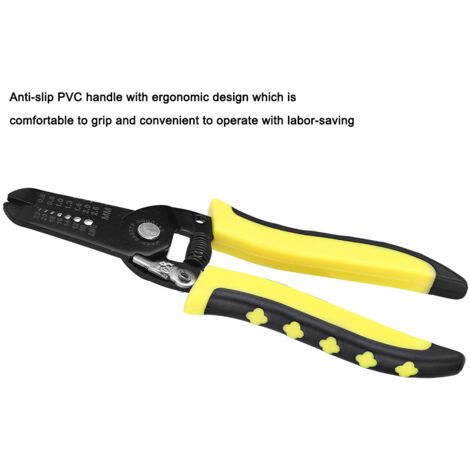 Pince multifonction 7 en 1 pour couper et dénuder câbles 10-22 AWG (0,6-2,6 mm)