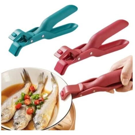 Pince multifonction anti-brûlure - Accessoires de cuisine - Silicone - Prise en main stable - Design ergonomique