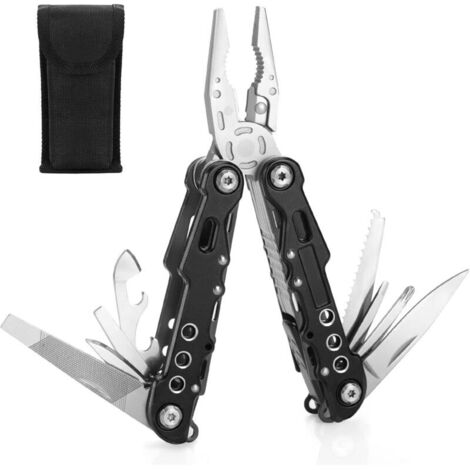 Pince Multifonction Multitool Couteau Multifonction Outil Multifonction de Poche Couteau de Survie Camping Randonnée Accessoires Cadeau Jeune Homme Cadeau de Fête des Pères