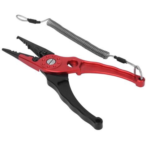 Pince multifonction pêche légère acier inoxydable rouge noir outil de préhension